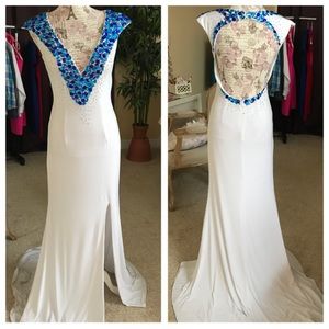 White Jersey Gown